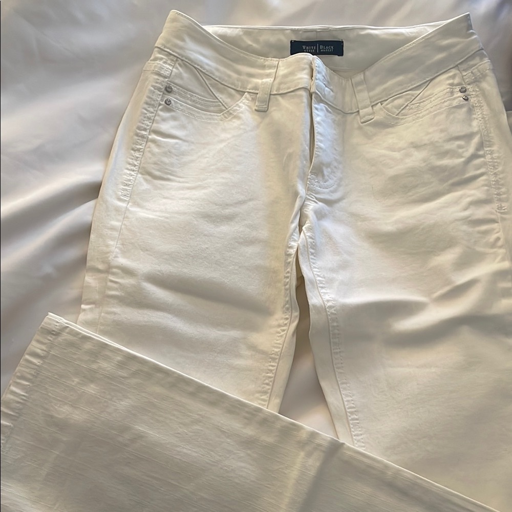 White Denim Flare Jeans